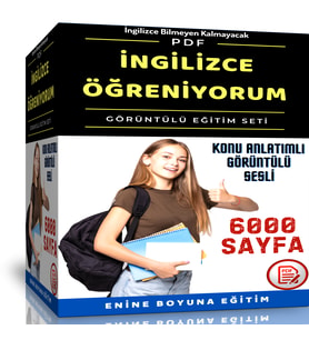İngilizce Öğreniyorum PDF Kitap Seti (6000 Sayfa PDF + 100 Saat Görüntülü Anlatım)