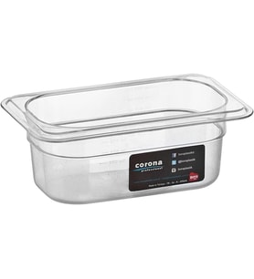 1/9 Dikdörtgen PC Gastronom Küvet Gövde 176x108x65