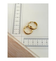 316 L Cerrahi Çelik 5mm*18mm Bombeli Çelik Halka Küpe Gold