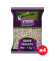 Yazar Şeker Fasulye 1 Kg. x 4 Paket