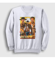 Presmono Unisex Beyaz Poster Film The Good The Bad And The Ugly Sweatshirt 252491tt