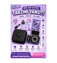 4k Çantalı Dijital Retro Video Kamera 48mp 16x Zoom Işıklı (32gb) Kart Dijital Fotoğraf Makinesi Siyah