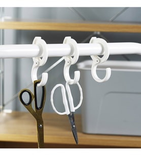 Kelepçeli Askı Pratik Cırt Model Portatif Askı Kancalı Banyo Mutfak Askısı 2Adet