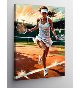 Kanvas Tablo Tenis Oyuncusu