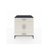 Kronos Şifonyer 2 Raflı 2 Çekmeceli 2 Kapaklı 88x59x96 Antrasit-Aytaşı