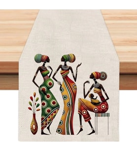Daldaki Kuş Tasarımlı Runner, Runer, Masa Örtüsü, Sofranıza Zarafet Katın Runner (Krem)