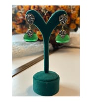 Eces Design Özel Tasarım Taşlı Küpe Renk Atmaz Lüks Parlak