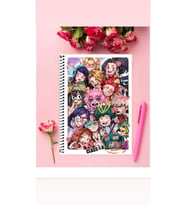 My Hero Acamia Anime Defter 1 Adet Özel Tasarım A4 Boyutu Telli Çizgili Defter 21*29 Cm
