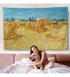 Vincent Van Gogh Provence'te Hasat Duvar Örtüsü-7148