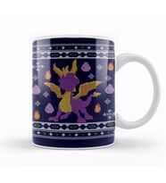 Spyro The Dragon Christmas Knit Kupa Bardak Porselen