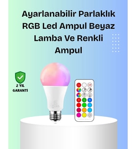 Rgbw Teknolojili Akıllı Led Ampul, Zamanlayıcılı