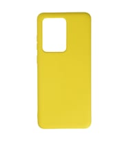 Samsung Galaxy S20 Ultra Kılıf Nano İçi Kadife Silikon - Sarı