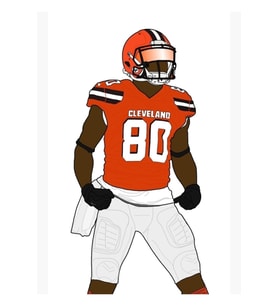 Jarvis Landry Tablo Ahşap Poster Dekoratif