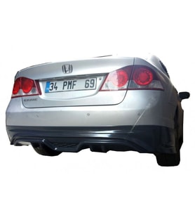 Honda Civic FD6 (2006-2011) Custom Arka Tampon Eki - Difüzör (Plastik)