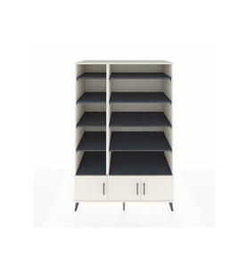 Kronos Dolap 10 Raflı 3 Kapaklı 132x59x195 Aytaşı-Aytaşı/Antrasit
