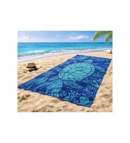 Özdilek Nice Plaj Havlusu (70x150)-Ocean Turtle (Mavi)