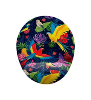 Papağan Desenli Bilek Destekli Mouse Pad (Çok Renkli)