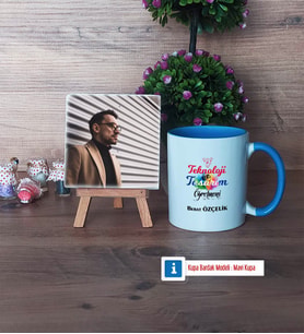 Teknoloji ve Tasarım Öğretmeni Fotoğraflı Dekoratif Taş, Kupa Bardak Beyaz Hediye Öğretmenler Günü Hediyesi (Model 4)