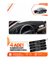 BMW E36 (1990-2000) Uyumlu Ön Torpido Koruma Kılıfı Halısı - Siyah