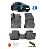 Rizline Renault Austral (Mild Hybrit) 2023 Sonrası Uyumlu 3D Havuzlu Paspas ASMA KOKU VE NUMARATÖR HEDİYELİ