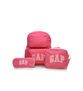 Gap Kız Çocuk 3'lü Okul Seti İlkokul Çantası & Beslenme & Kalemlik 12790 (Pembe)