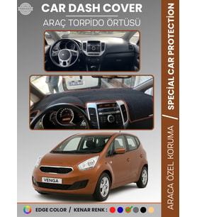 KİA VENGA (2009-2011) Torpido Örtüsü Ön Panel Halı Torpido Koruma Tam Uyum Araca Özel Kaymaz