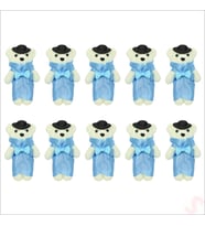 Minik Ayıcık SüS, 11cm x 6cm - Mavi - 10 Adet (STD)