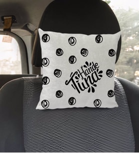 BK Gift Kişiye Özel İsimli Kare Araç Koltuk Yastığı-62