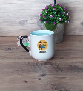 Öğretmenler Günü Hediyesi Kupa Bardak Sihirli Oval
