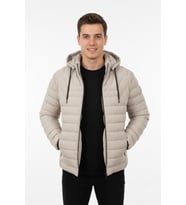 Erkek Kapüşonlu Spor Mont Regular Fit 3019 BGL-ST04897 (Taş)