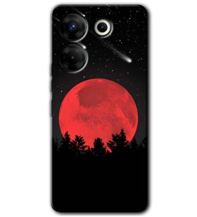 Tecno Camon 20 Pro 4G Kılıf HD Desen Baskılı Kılıf - Kanlı Ay