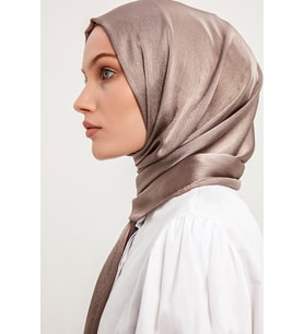 Şaless Tesettür Kadın Janjanlı Krinkıl Abiye Şal-siyah- 70x190cm (Vizon)
