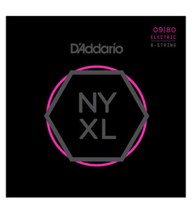Daddario NYXL0980 Elektro Gitar Tel Seti  NYXL Nickel Wound, 8-Tel, .009-.080