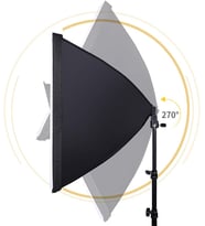 Softbox 4 Duylu Tekli Sürekli Işık Seti 50x70 4 Duylu Softbox Foto Video Işık