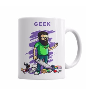 Nerd Geek Gamer Kupa Bardak Porselen