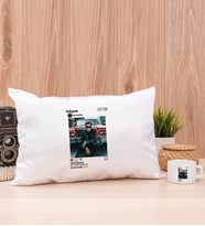 Kişiye Özel İnstagram Tasarım Fotoğraflı Dikdörtgen Yastık ve Fincan
