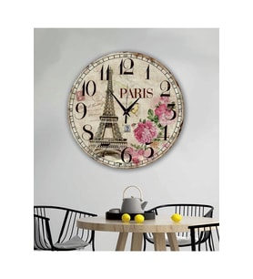 bilge Tasarım RETRO Duvar Saati 40 x 40 CM (Karışık)