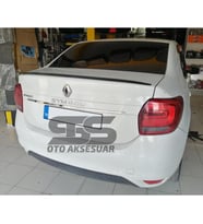  Renault Symbol 2013 Uyumlu Sonrası Bagaj Üstü Spoiler Piano Black Parlak Siyah
