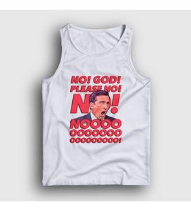 Presmono Unisex Beyaz No God Please Dizi The Office Atlet
