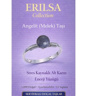 Sertifikalı Stres Kaynaklı Alt Karın Enerji Yüzüğü – Angelit Ayarlamalı Yengeç Balık Terazi Burcu (Çok Renkli)