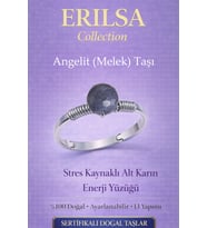 Sertifikalı Stres Kaynaklı Alt Karın Enerji Yüzüğü – Angelit Ayarlamalı Yengeç Balık Terazi Burcu (Çok Renkli)