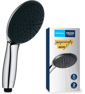 Grohe Vitalio Start 110 El Duşu, 2 Akışlı (Yağmur & Jet), Smartswitch, 110Mm Yuvarlak Duş Başlığı, S