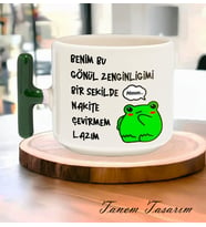 Tanem Nakite Çevirmem Lazım Tasarımlı Baskılı T Kupa Bardak