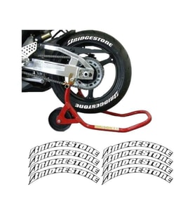 Gogo Lastik Yanak Yazısı 3D Beyaz BRIDGESTONE