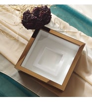 25x25 Cm Fotoğraf Bölümlü Bronz Verda Anı Çerçevesi-6 cm Derinlikli Anı Çerçevesi(Fotoğraf Hediye)