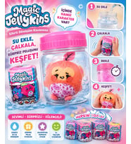 Magic Jellykins Sihirli Dönüşüm Kavanozu Su ile Sürpriz Peluş Oyuncak, Çalkala ve Keşfet