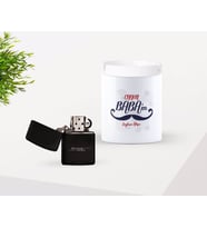 BK Gift Kişiye Özel Babalar Günü Hediyesi Canım Babam Tasarımlı Seramik Kül Tablası ve Benzinli Çakmak Seti-8 (Model 1)