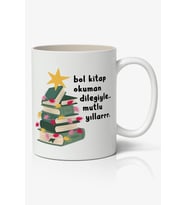 Kişiye Özel Yılbaşı Yeni Yıl Christmas Temalı Beyaz Kupa Bardak Sevgiliye Arkadaşa Hediye v4