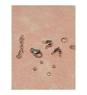 Çelik Silver Takı Kapama Klips Seti/adet (51282)