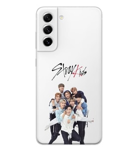 Samsung Galaxy S21 FE Uyumlu Stray Kids Tasarımlı Şeffaf Telefon Kılıfı